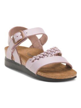 AEROTHOTIC Leather Quinn Comfort Wedge Sandals With Antimicrobial Lining